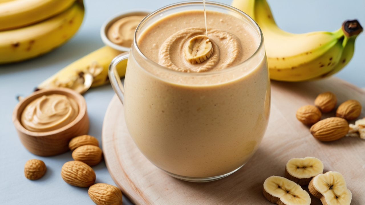 Smoothie Pisang Selai Kacang, Resep Low-Calorie yang Gurih, Creamy, dan Cocok untuk Diet