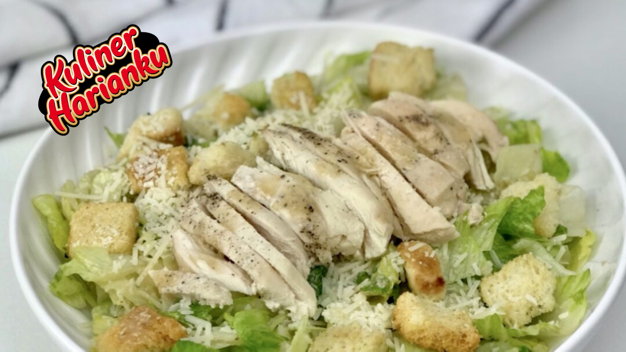 Salad Ayam Caesar Sehat: Lezat, Ringan, dan Ramah Diet Tanpa Mayo
