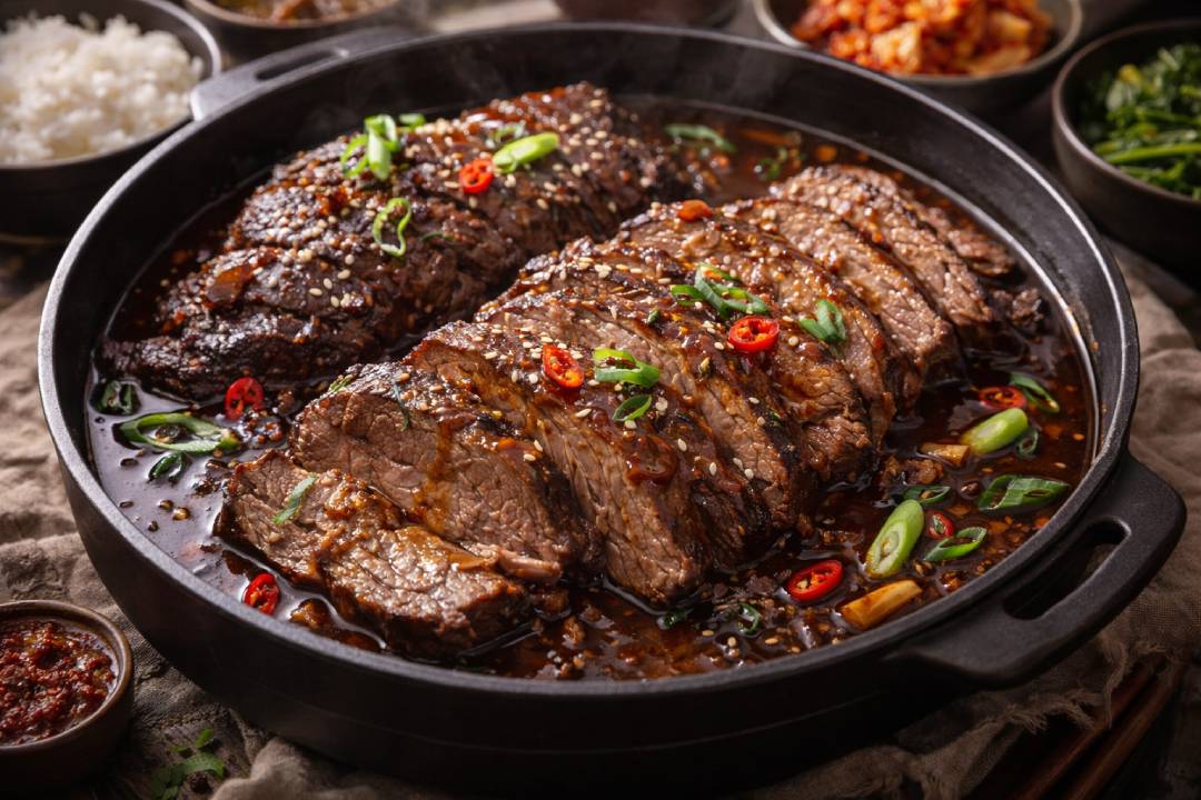 Beef Brisket Braised Korean Style yang Lumer dan Kaya Rasa
