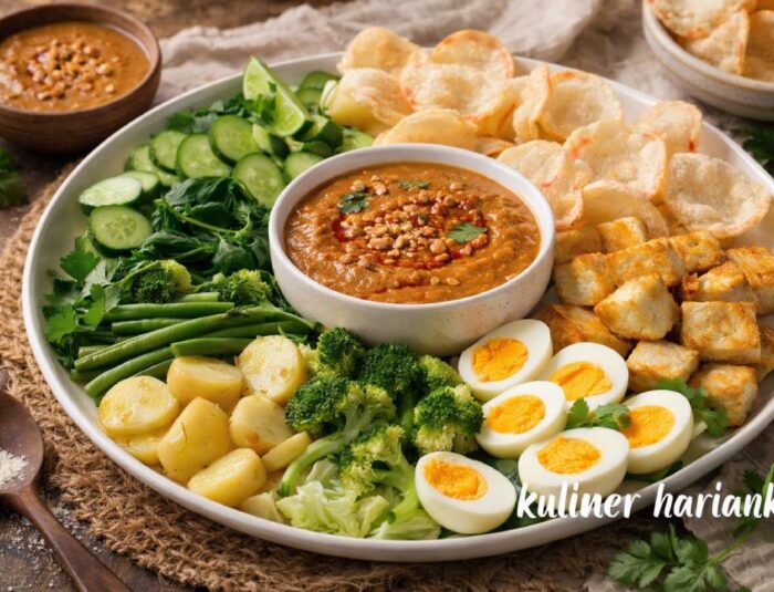 Gado-Gado Menu Sehat dengan Bumbu Kacang yang Lezat