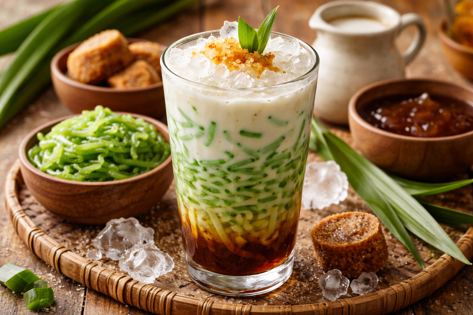 Resep Bikin Es Cendol Segar Legit dan Wangi Pandan
