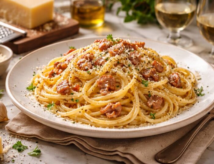 Spaghetti Carbonara Hidangan Italia Sederhana namun Elegan