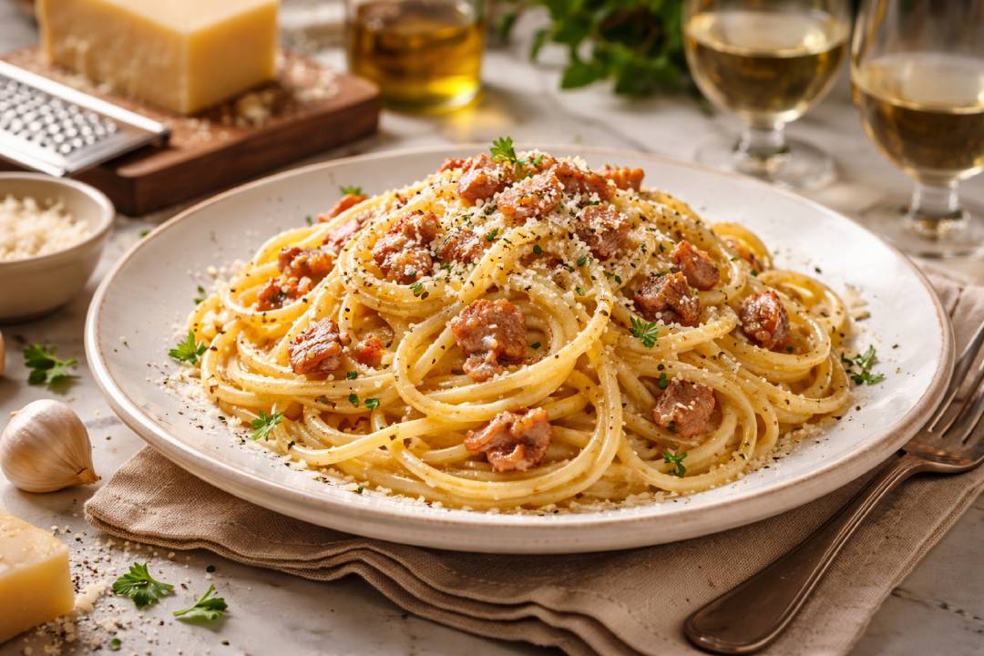 Spaghetti Carbonara Hidangan Italia Sederhana namun Elegan