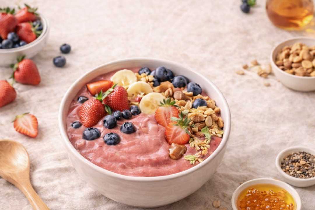 Cemilan Sehat Smoothie Bowl Buah Segar untuk Energi Harian