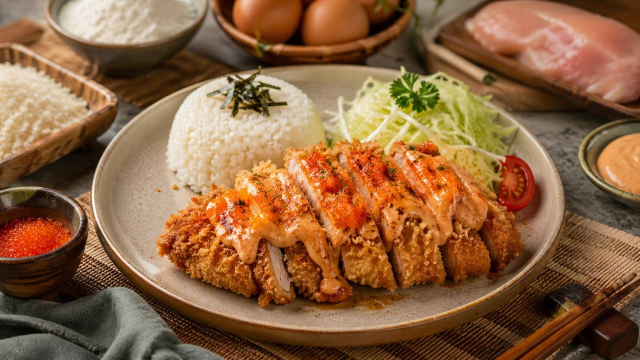 Chicken Katsu Crispy Saus Mentai, Gurih dan Bikin Nagih Setiap Gigitan