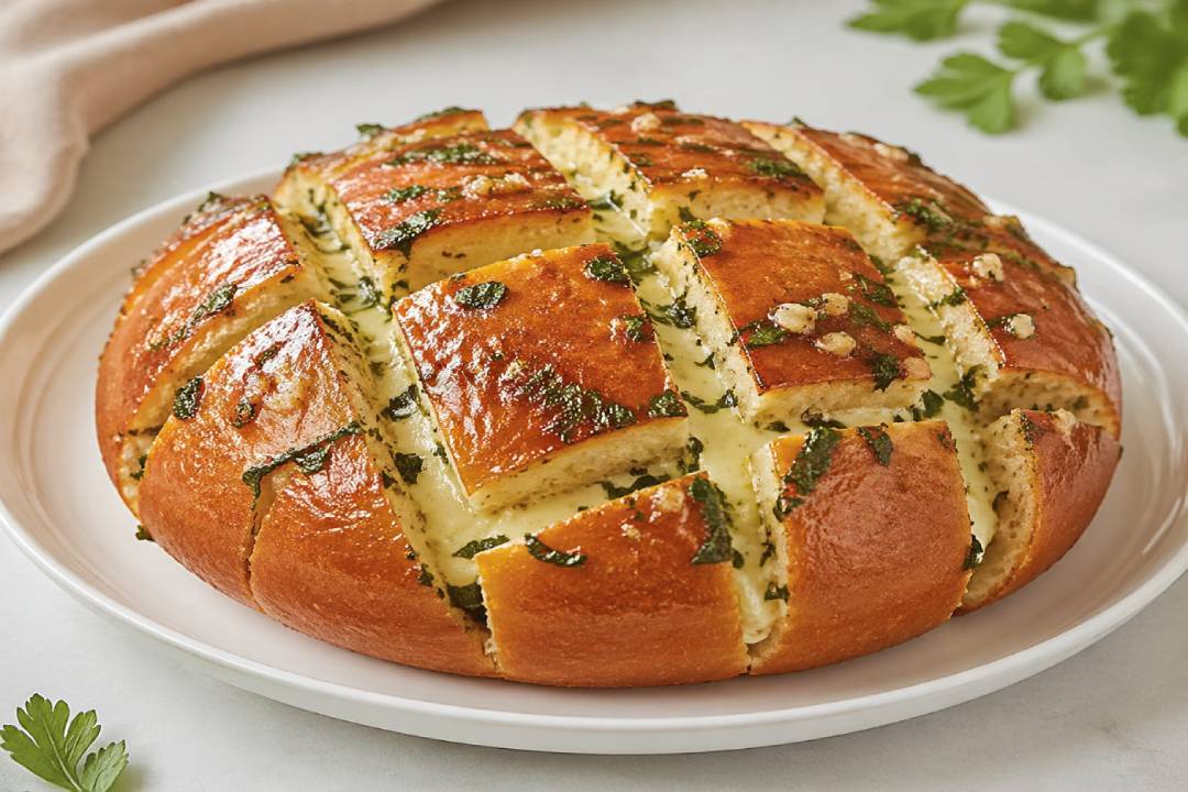 Korean Garlic Bread dengan Aroma Wangi dan Perpaduan Gurih Manis
