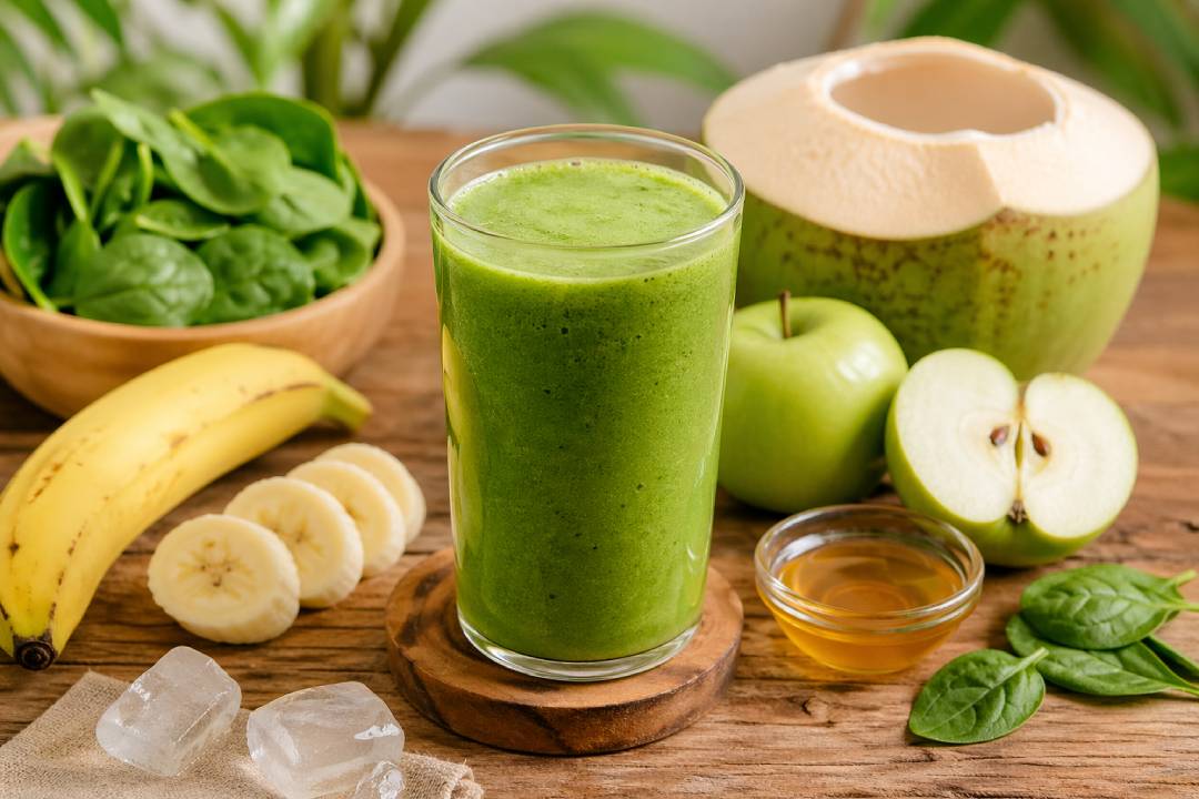 Smoothie Hijau Detox 1 Gelas dengan Rasa Ringan dan Nutrisi Seimbang