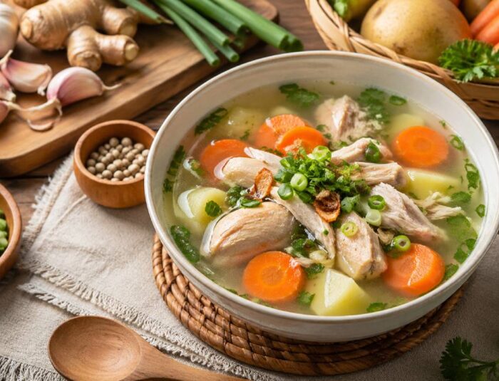Sup Ayam Bening Sehat, Hangat dan Tingkatkan Imunitas