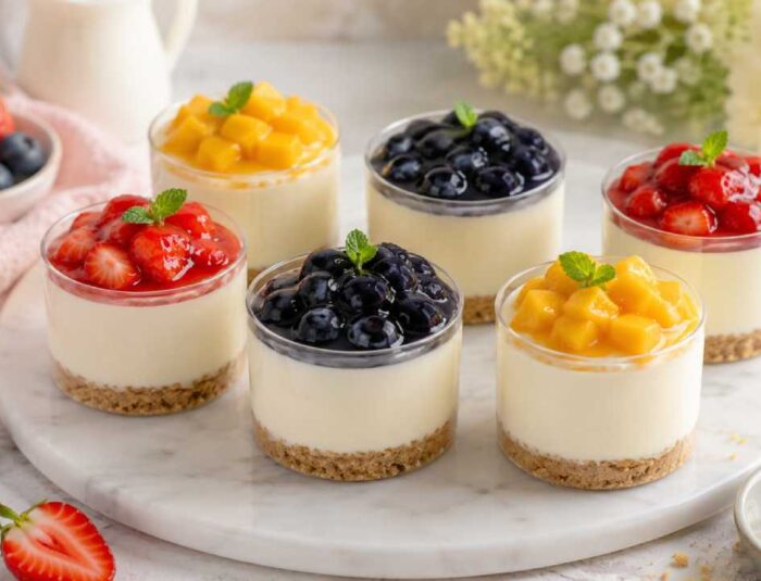 Cheesecake Mini Tanpa Oven, Tekstur Lembut dengan Sentuhan Creamy