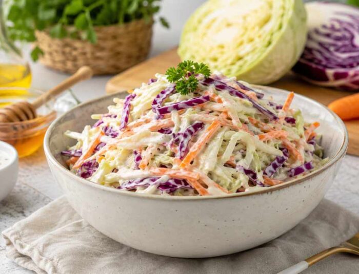 Coleslaw Sehat Tanpa Mayones dengan Rasa Segar dan Rendah Kalori