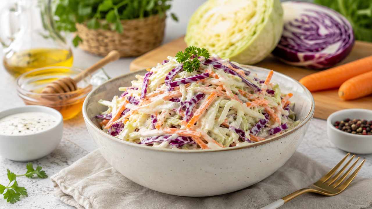 Coleslaw Sehat Tanpa Mayones dengan Rasa Segar dan Rendah Kalori