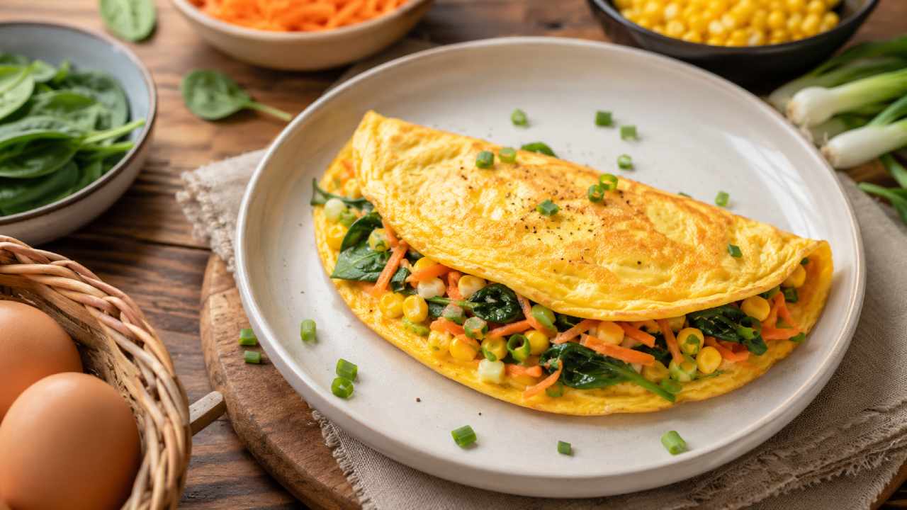 Menu Sarapan Sehat Omelet Sayur Lembut dan Praktis, Bikin Kenyang Lebih Lama