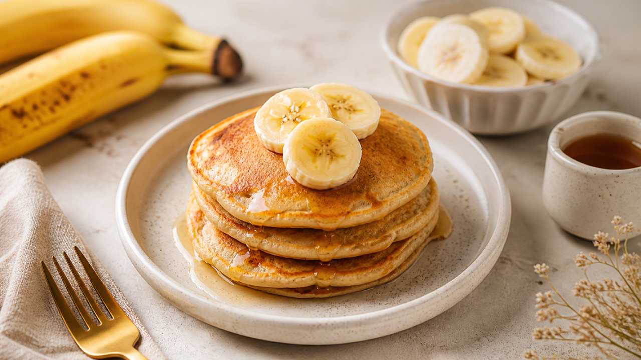 Pancake Pisang 3 Bahan Tanpa Gula, Dessert Sehat Tetap Nikmat