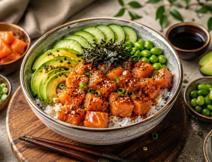 Salmon Rice Bowl: Makanan Modern yang Sehat, Lezat, dan Semakin Populer