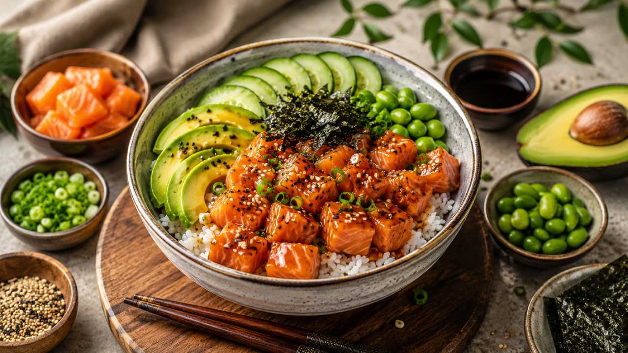 Salmon Rice Bowl: Makanan Modern yang Sehat, Lezat, dan Semakin Populer