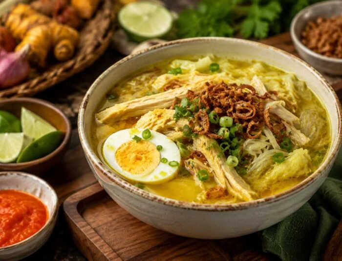 Soto Ayam Kuning dengan Kuah Hangat dan Rasa Gurih yang Menenangkan