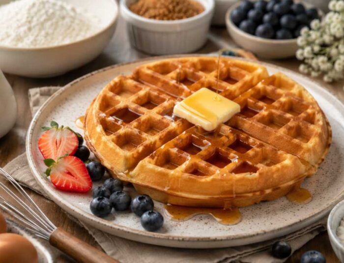 Waffle Crispy Rumahan , Renyah di Luar Lembut di Dalam