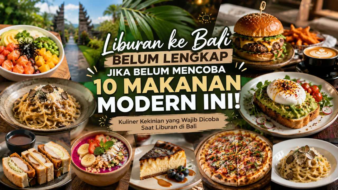 Liburan ke Bali Belum Lengkap Jika Belum Mencoba 10 Makanan Modern Ini