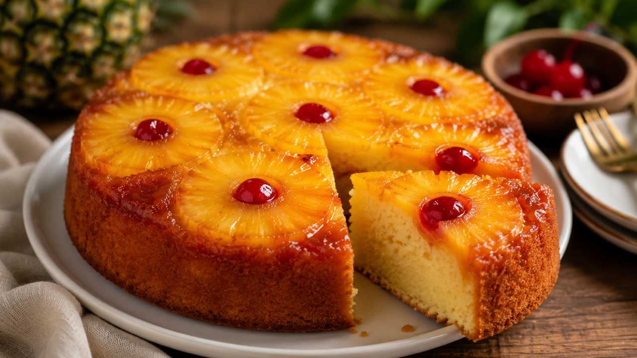 Pineapple Upside Down Cake: Kue Klasik dengan Topping Nanas yang Manis dan Menggoda