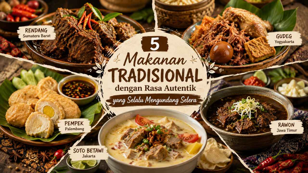 5 Makanan Tradisional dengan Rasa Autentik yang Selalu Mengundang Selera