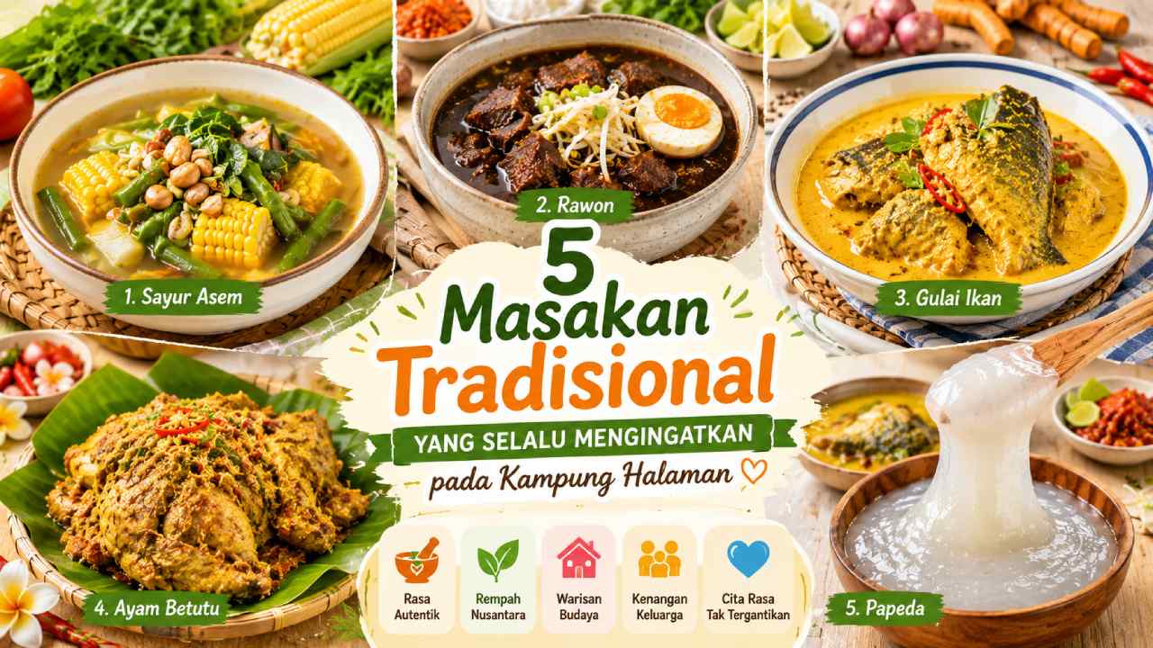 5 Masakan Tradisional yang Selalu Mengingatkan pada Kampung Halaman