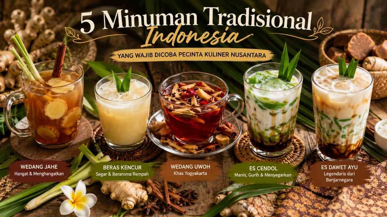 5 Minuman Tradisional Indonesia yang Wajib Dicoba Pecinta Kuliner Nusantara
