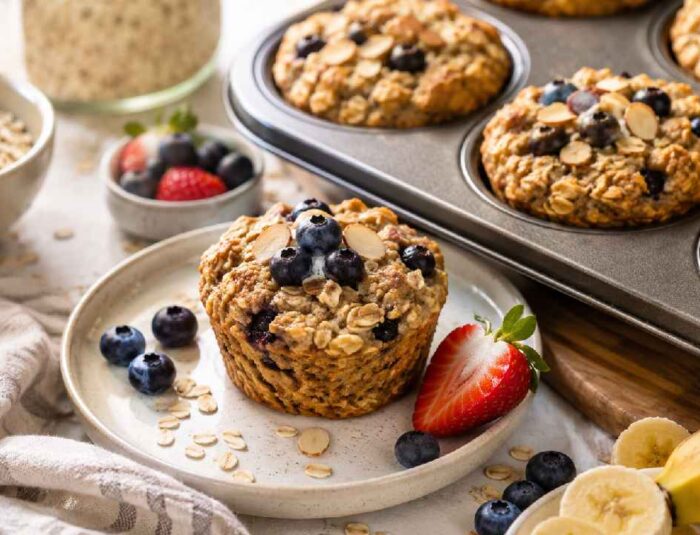 Baked Oatmeal Cups Jadi Dessert Sehat yang Praktis untuk Sarapan dan Camilan