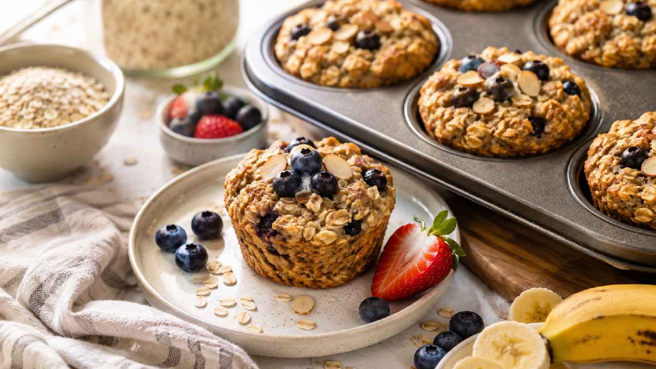 Baked Oatmeal Cups Jadi Dessert Sehat yang Praktis untuk Sarapan dan Camilan