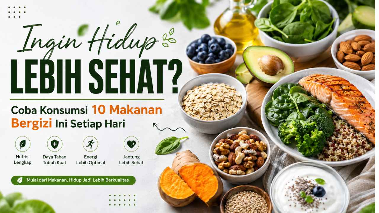 Ingin Hidup Lebih Sehat? Coba Konsumsi 10 Makanan Bergizi Ini Setiap Hari