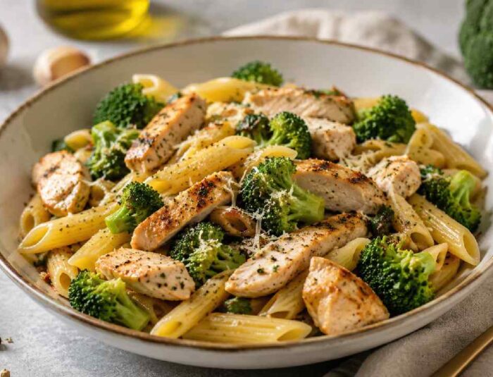 Protein Pasta dengan Ayam dan Brokoli Menu Sehat Bergizi
