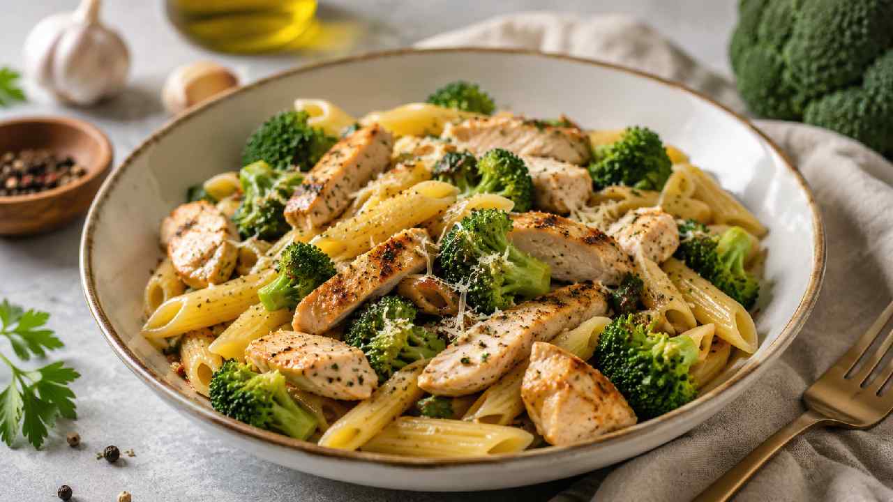 Protein Pasta dengan Ayam dan Brokoli Menu Sehat Bergizi