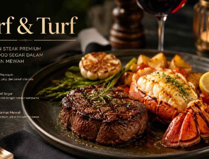 Surf and Turf, Hidangan Premium yang Memadukan Steak dan Seafood dalam Satu Sajian