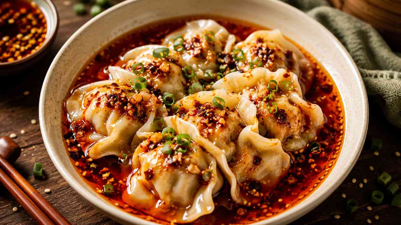 Chili Oil Dumplings, Inspirasi Hidangan Kekinian untuk Pencinta Rasa Pedas