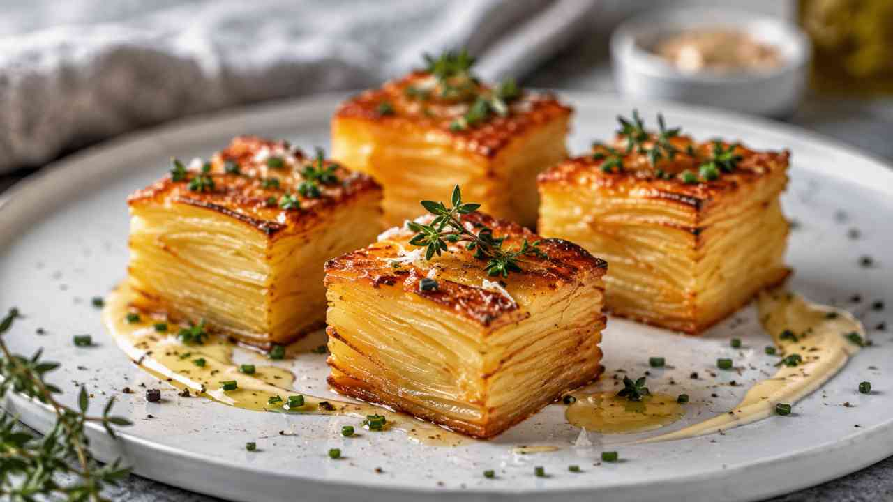 Crispy Potato Pavé, Olahan Kentang Sederhana dengan Tampilan Mewah