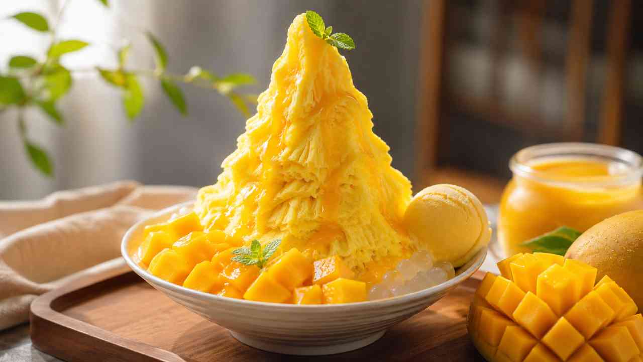 Es Gunung Mangga, Sensasi Lembut Mangga Asli Seperti Salju