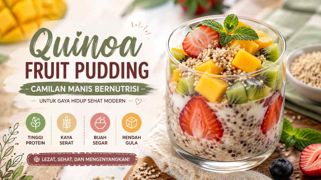 Quinoa Fruit Pudding Camilan Manis Bernutrisi untuk Gaya Hidup Sehat Modern