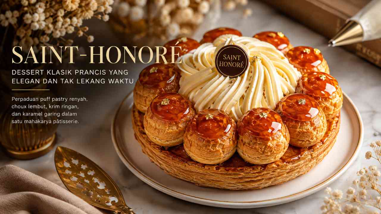 Saint-Honoré Memikat Pecinta Dessert dengan Choux dan Karamel Renyah