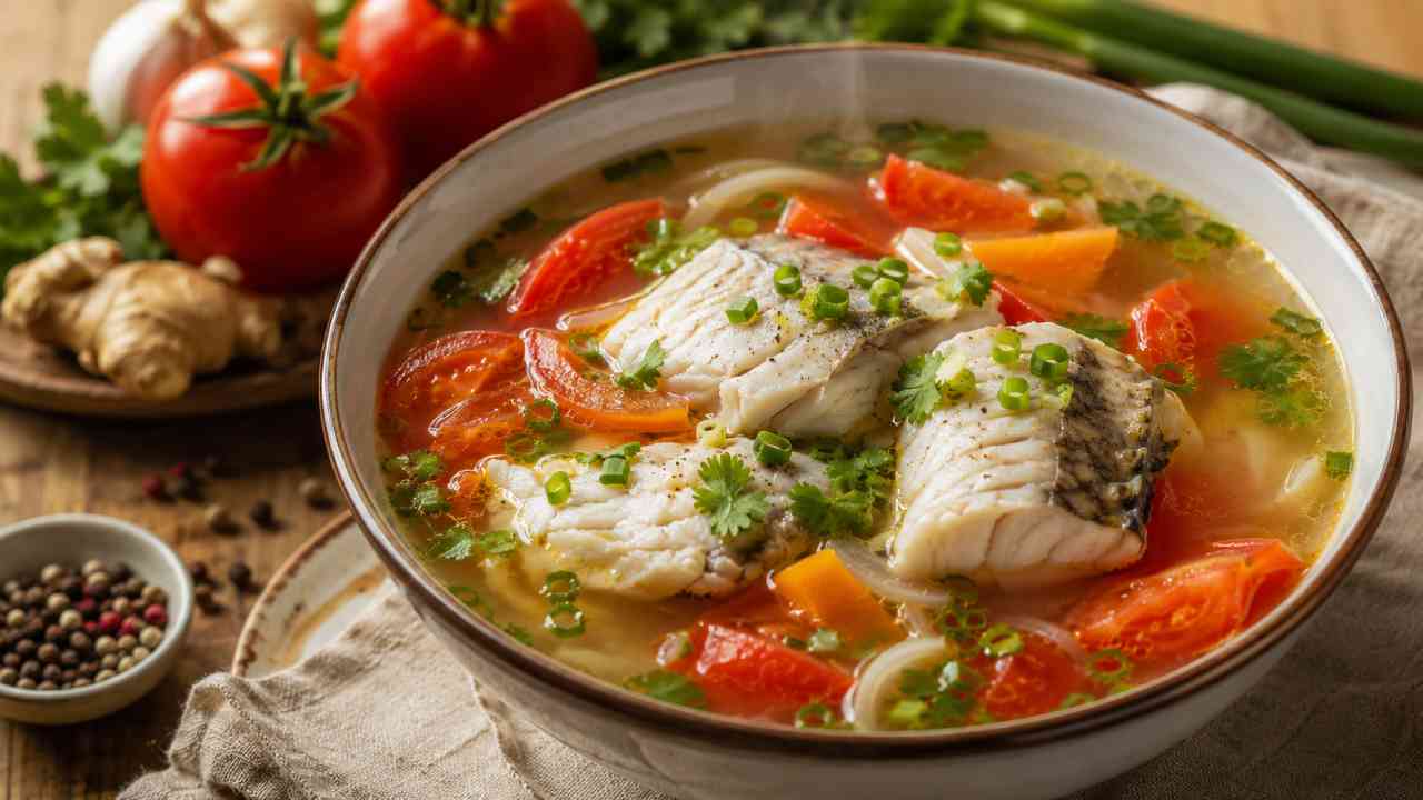 Sup Ikan Tomat Segar dengan Bumbu Sederhana Rumahan