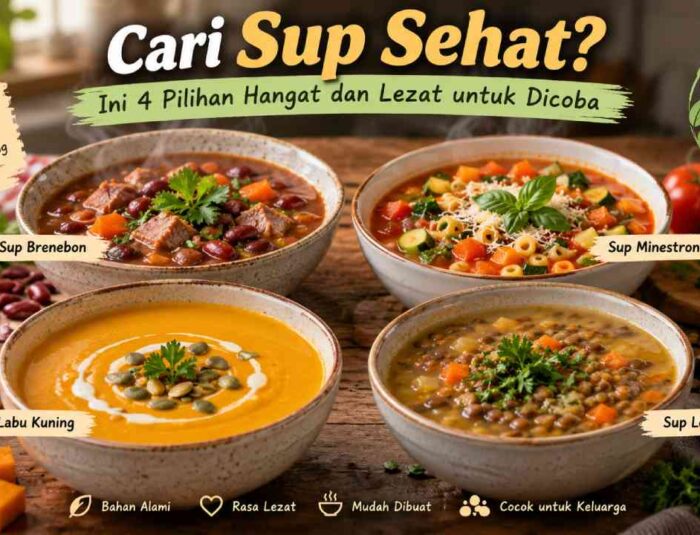Cari Sup Sehat? Ini 4 Pilihan Hangat dan Lezat untuk Dicoba