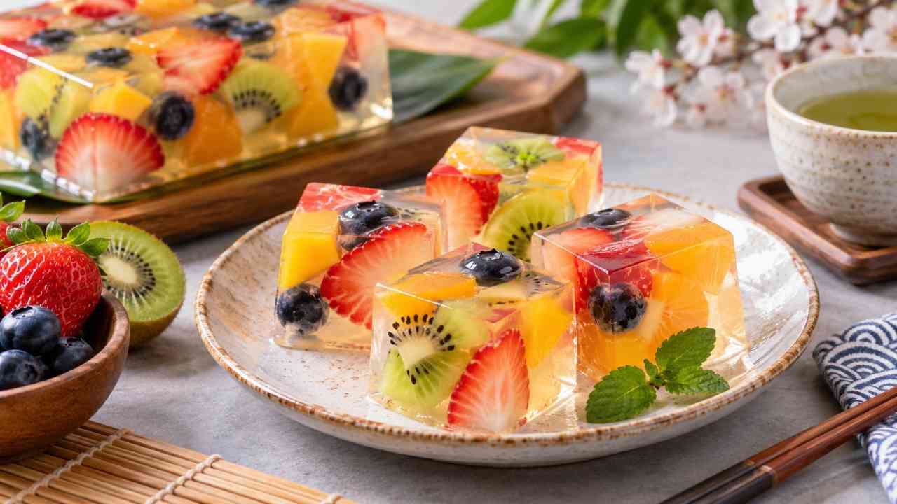 Japanese Kanten Fruit Jelly, Dessert Cantik dengan Kesegaran Buah