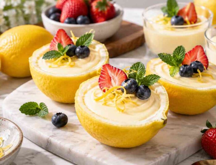 Manis Asam Lemon Posset Jadi Sensasi Dessert yang Menyegarkan