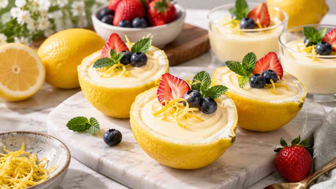 Manis Asam Lemon Posset Jadi Sensasi Dessert yang Menyegarkan