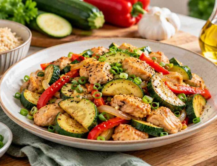 Resep Tumis Ayam dan Zukini untuk Menu Sehat Sehari-hari