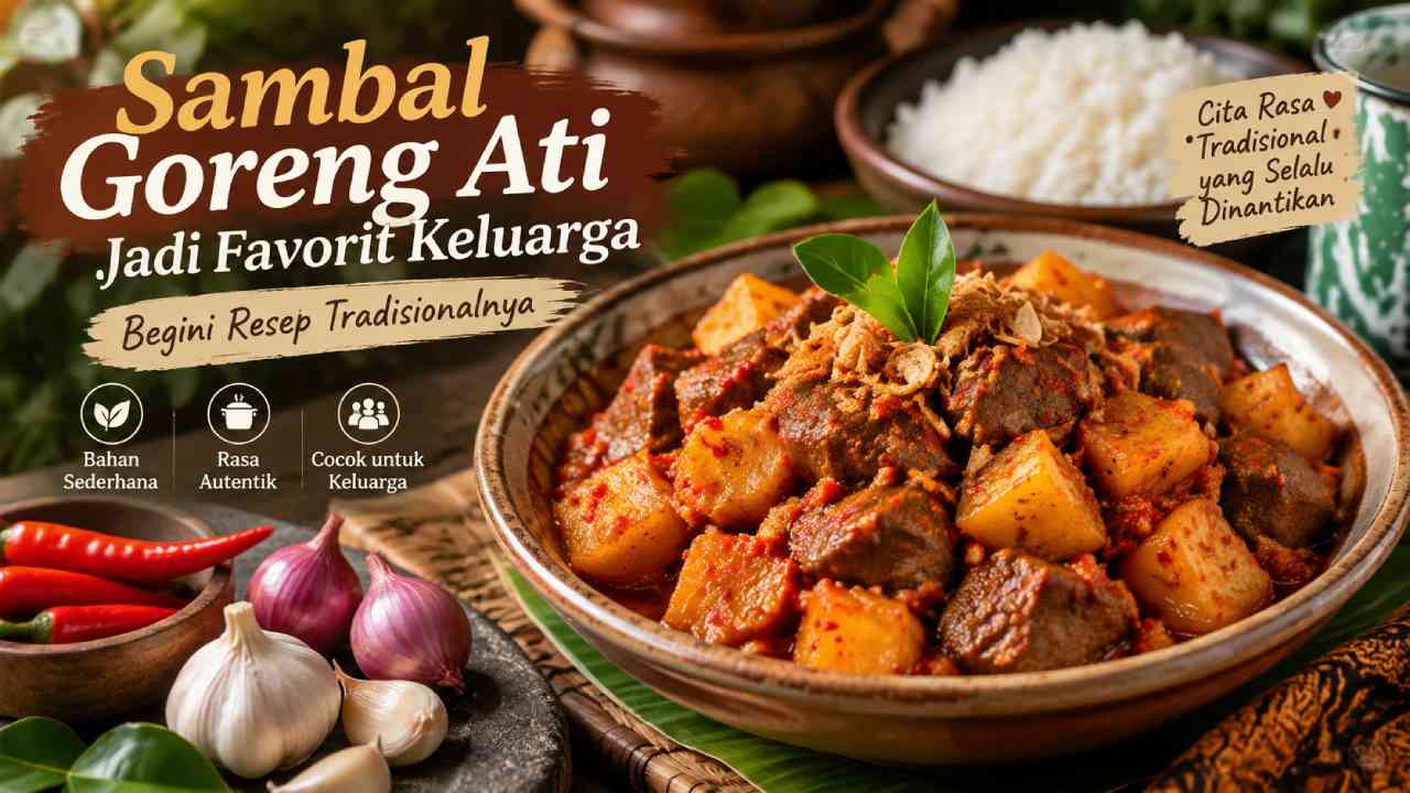 Sambal Goreng Ati Jadi Favorit Keluarga, Begini Resep Tradisionalnya
