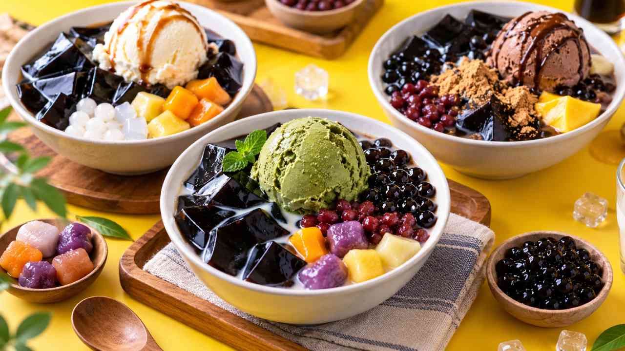 Taiwanese Grass Jelly Dessert Viral, Topping Kenyalnya Bikin Penasaran