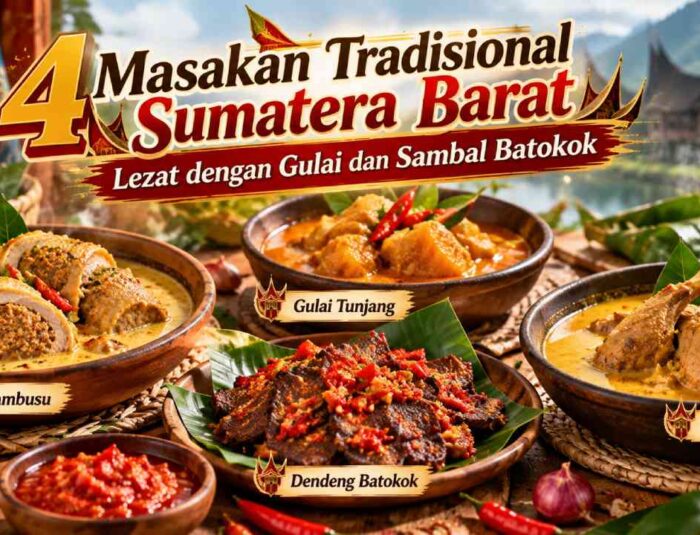 4 Masakan Tradisional Sumatera Barat, Lezat dengan Gulai dan Sambal Batokok