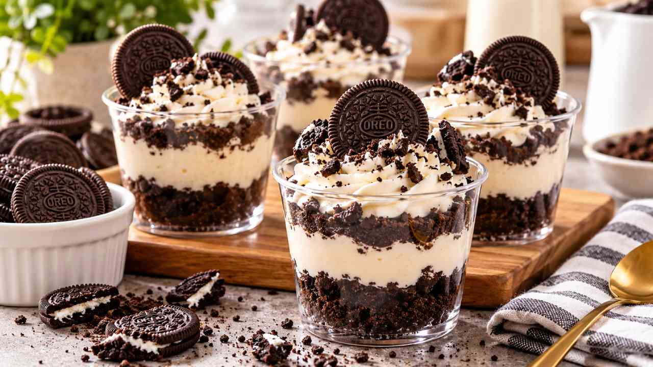 Oreo Dessert Cups Creamy, Dessert Praktis Tanpa Oven Kekinian