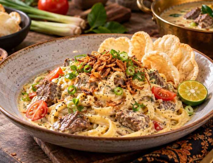 Soto Betawi Creamy Pasta, Cara Baru Menikmati Kuliner Betawi