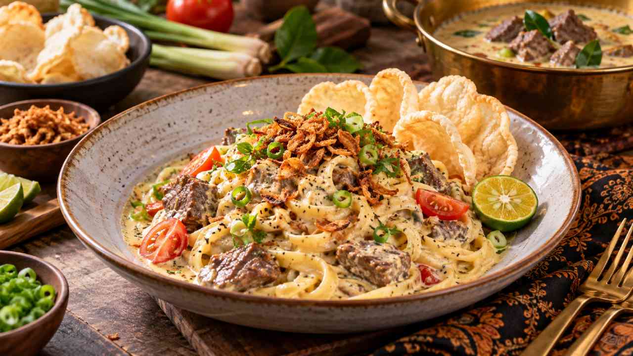 Soto Betawi Creamy Pasta, Cara Baru Menikmati Kuliner Betawi